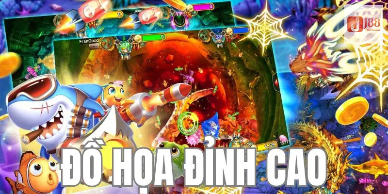 Bắn Cá J88 - Giải Trí Cùng Không Gian Đại Dương Sống Động 4 Đồ họa 3D áp dụng hiệu quả